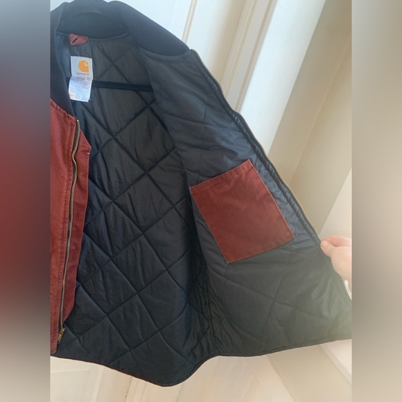 Carhartt Vintage V02 Clay Insulated Duck Work Vest 2XL tall Rare - Picture 3 of 5